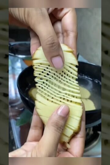Crispy easy homemade spiral potato fries in a few minutes/french fries#crispy #potato #food #shorts