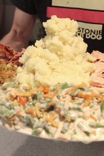 Largest Plate of Thanksgiving Food Ever