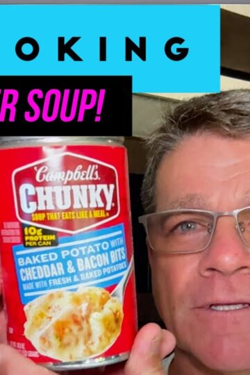RV Cooking Campbells Super Chunky Soup Bacon Bits