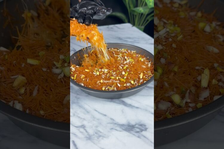 Kunafa Recipe ASMR #kunafa #asmr #ytshorts