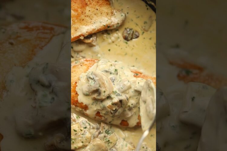 Creamy Garlic Mushroom Chicken