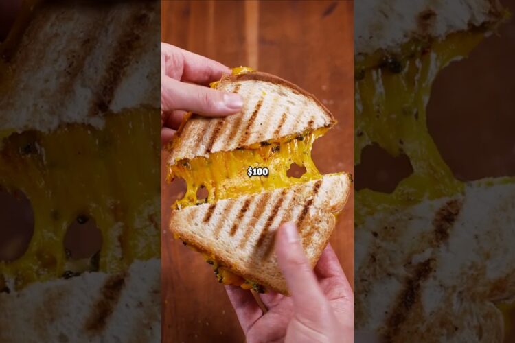 $1 vs $10 vs $100 grilled cheese in my toaster