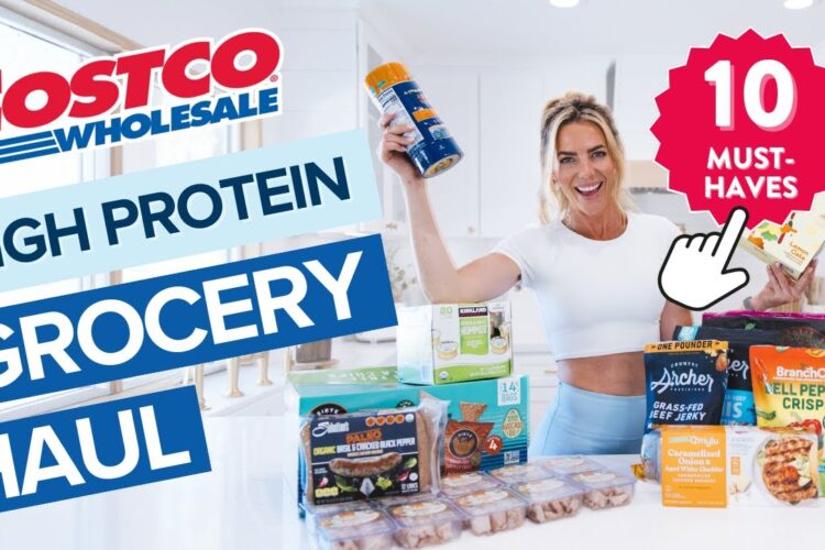 top 10 high protein COSTCO finds this month | healthy grocery haul
