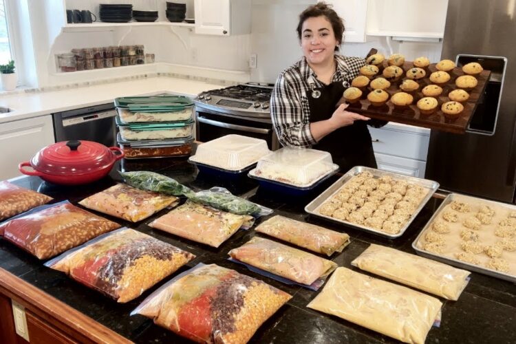 Cook Once and Eat for a Month! Filling My Sister's Freezer with Scratch Made Freezer Meals!
