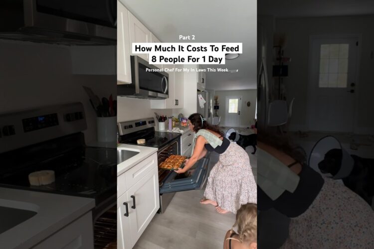 How Much It Costs To Feed 8 People For 1 Day #hosting #foodcost #cookingathome #sahm #largefamily