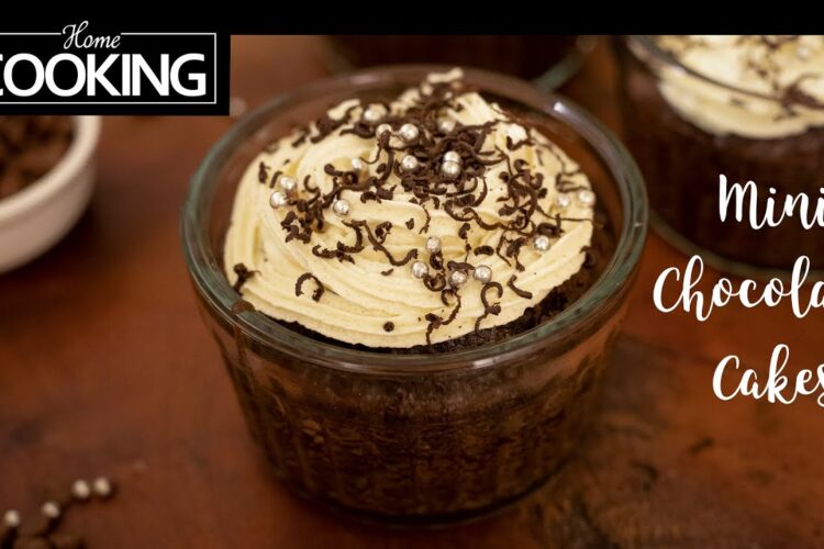 Mini Chocolate Cake | Eggless Chocolate cake | Buttercream Frosting
