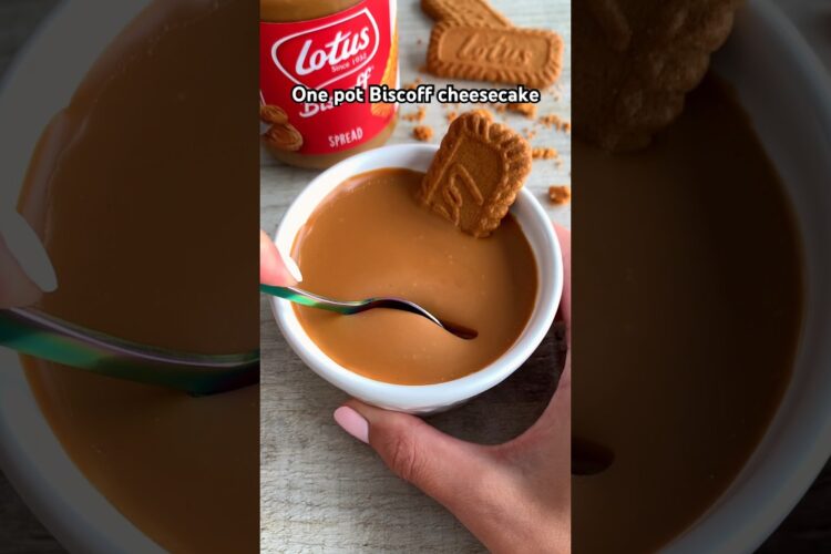 The easiest Biscoff cheesecake ever! #easyrecipe #lotusbiscoff #recipe