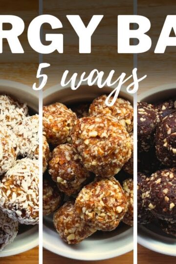 NO-BAKE ENERGY BALLS » 5 Flavours for Healthy Breakfast or Snacks | 2 Easy Methods with Oats & Dates