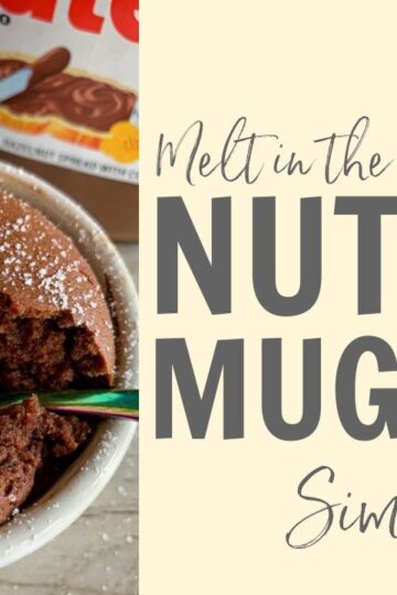 How to make a Nutella Mug Cake! Recipe #shorts