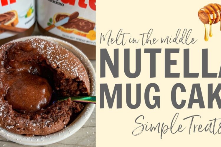 How to make a Nutella Mug Cake! Recipe #shorts