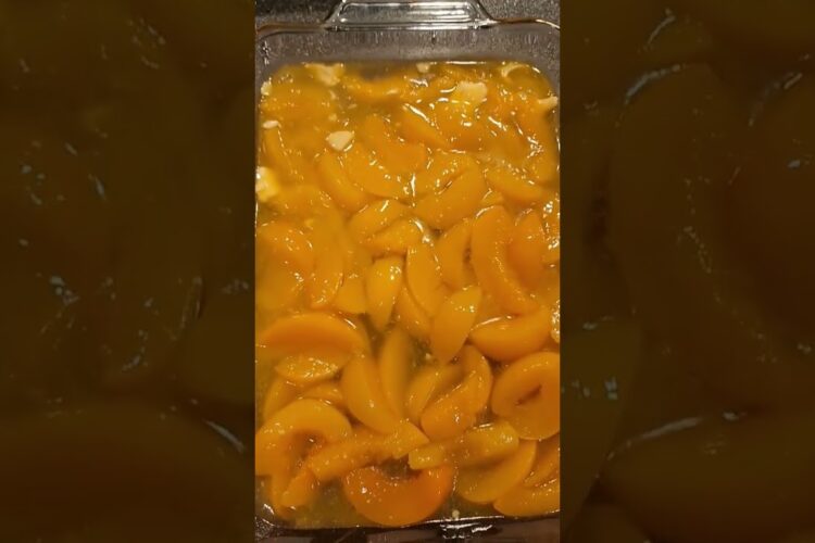 Lazy Man's Peach Cobbler! #peachcobbler #easyrecipe #cooking #southern #cook #richieladon