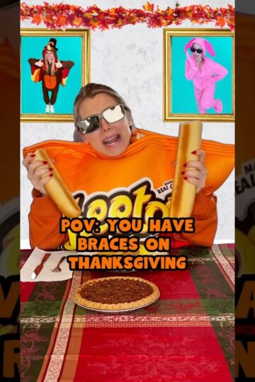 5 THANKSGIVING DINNER FOODS you CAN eat with BRACES 🦃🦷🫠 #braces #dinner #asmrfood