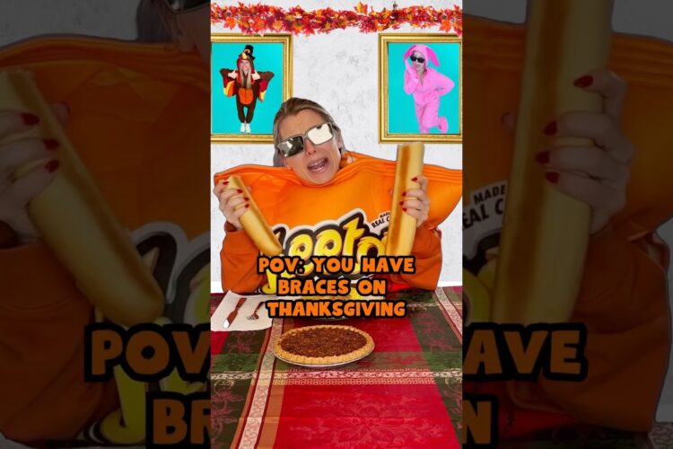 5 THANKSGIVING DINNER FOODS you CAN eat with BRACES 🦃🦷🫠 #braces #dinner #asmrfood