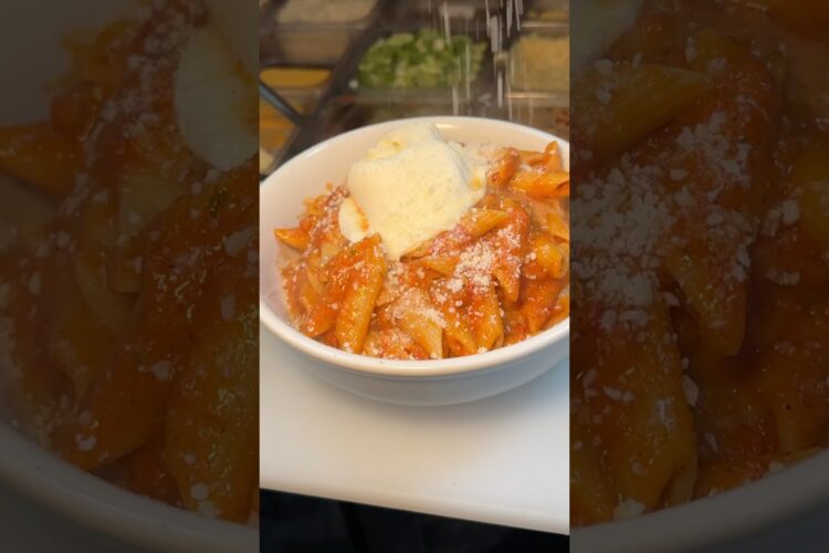 The CREAMY BURRATA PASTA from Street To Table in Huntington, NY on Long Island!! 🍝🔥🤤 #DEVOURPOWER