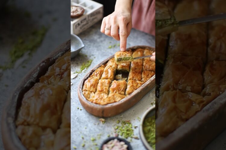 Homemade Pistachio Baklava
