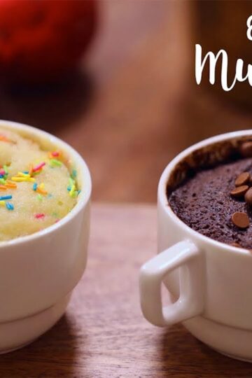 Eggless Mug Cake 2 Ways | 2 Mins Mug Cake | Microwave Mug Cake | Cake Recipes | Dessert Recipe
