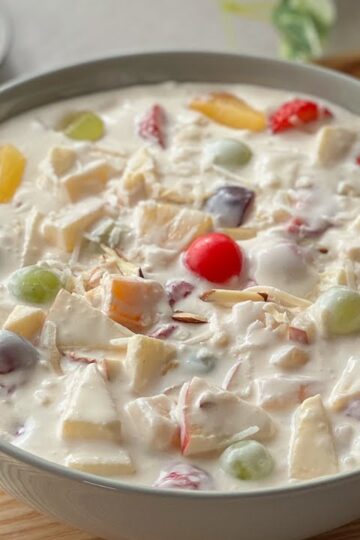 How to Make Ambrosia Fruit Salad Recipe | Creamy Fruit Dessert Recipe perfect for any occasion