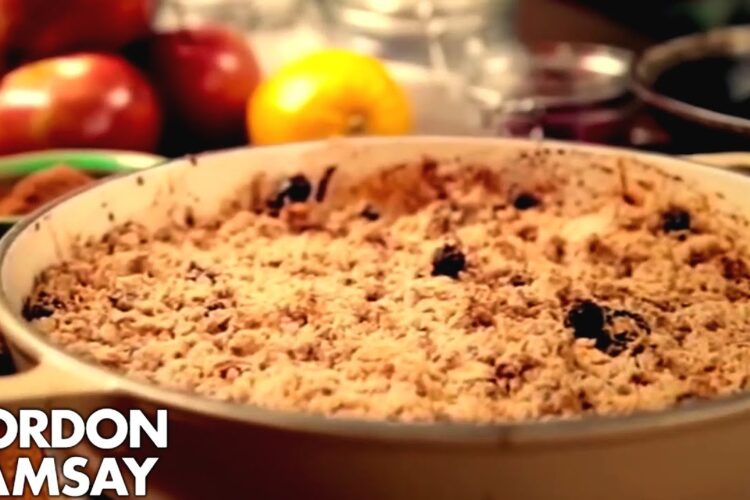 Apple and Cranberry Crumble | Gordon Ramsay