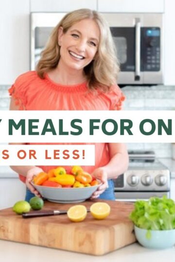 Three Healthy Meals for One with only a handful of ingredients