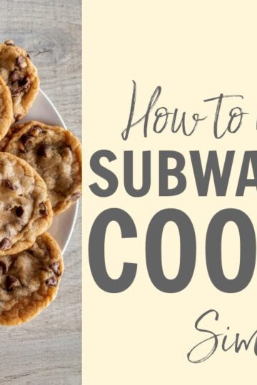 How to make SUBWAY Chocolate chip Cookies! Recipe #Shorts