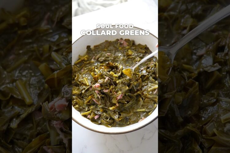 SOUL FOOD COLLARD GREENS #recipe #thanksgiving