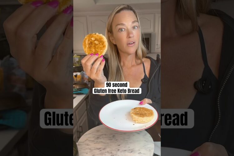 Keto bread in 90 seconds and it’s gluten and dairy free #ketorecipes #lowcarbbread