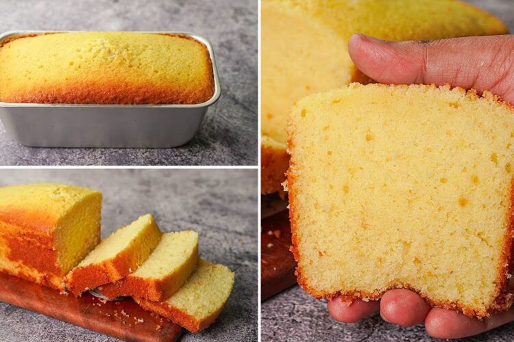 Basic Plain & Soft Vanilla Sponge Cake Recipe Without Oven | Yummy