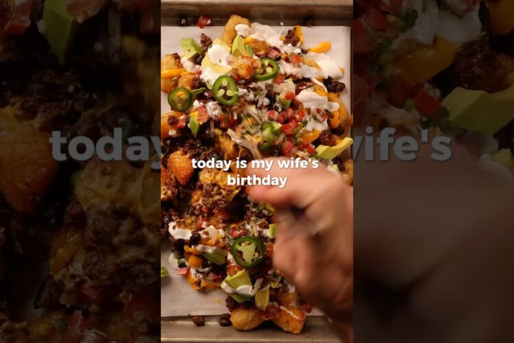 birthday tater tot nachos #cooking #nachos #dinnerrecipe