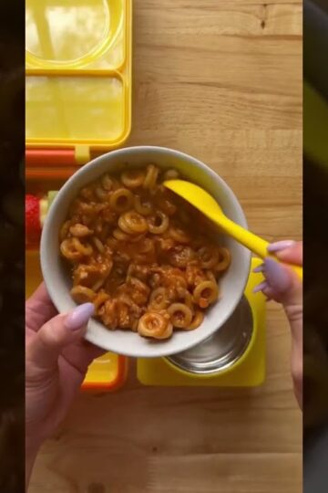 School Lunchbox Ideas | Spaghettios