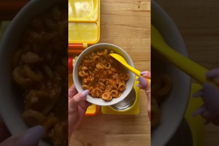 School Lunchbox Ideas | Spaghettios
