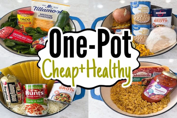 5 EASY & HEALTHY ONE-POT MEALS! | Cheap & Flavorful Recipes for Busy Weeknights | Julia Pacheco