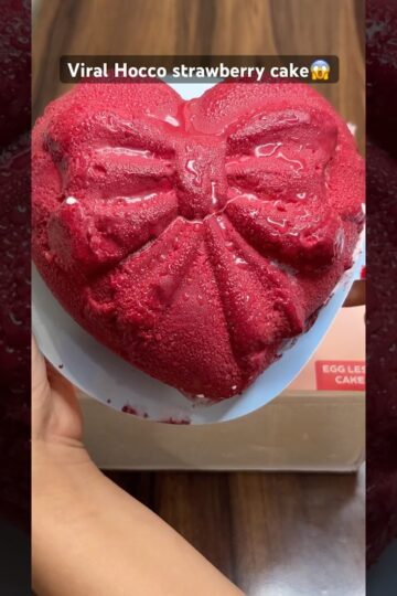 Viral Hocco strawberry cheese cake #shorts #youtubeshorts #hocco