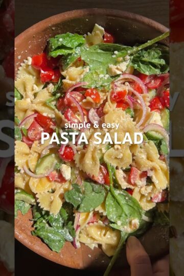 simple and easy pasta salad 🤤 #pastasalad #pastalover #saladrecipe #saladlover #salads #healthy