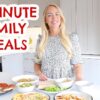 10 MINUTE FAMILY MEALS THAT YOU'LL LOVE! 😋 5 FAST DINNER IDEAS  |  Emily Norris
