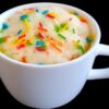 1 Minute Vanilla Mug Cake Recipe | #Shorts | Sprinkles Mug Cake | #microwaverecipes