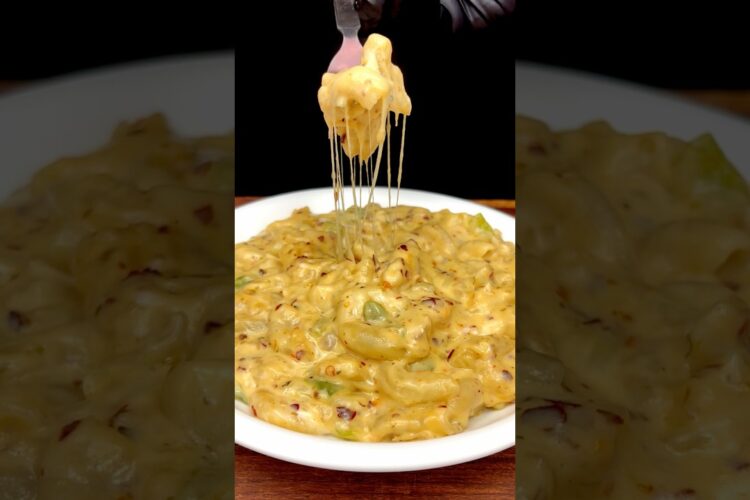 White sauce pasta 😋 Asmr Cooking || #shorts #ganeshshricooking #whitepastarecipe #pasta #asmr #food