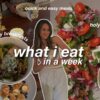 WHAT I EAT IN A WEEK🍴(simple, easy and healthy meals)