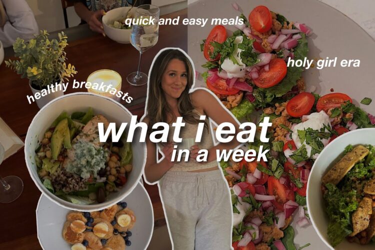 WHAT I EAT IN A WEEK🍴(simple, easy and healthy meals)