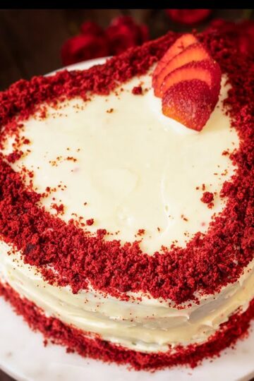 Eggless Red Velvet Cake | Red Velvet Cake | Valentine Special Cake Recipes | Heart Shape Cake