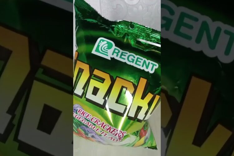 REGENT SNAKU RICE CRACKERS VEGETABLE FLAVORED #asmr #shortvideo #viral #crackers | Maia Channel