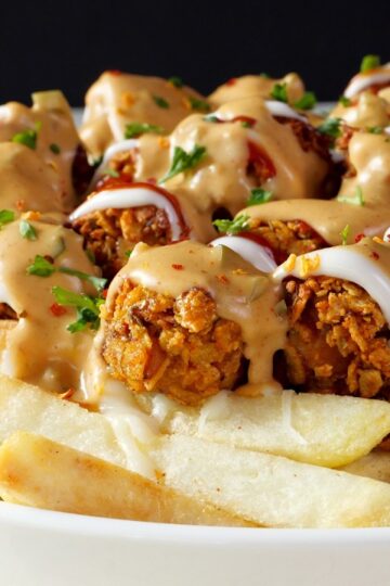 Air fry Loaded Fries with Best Sauces Recipe by Food Fusion