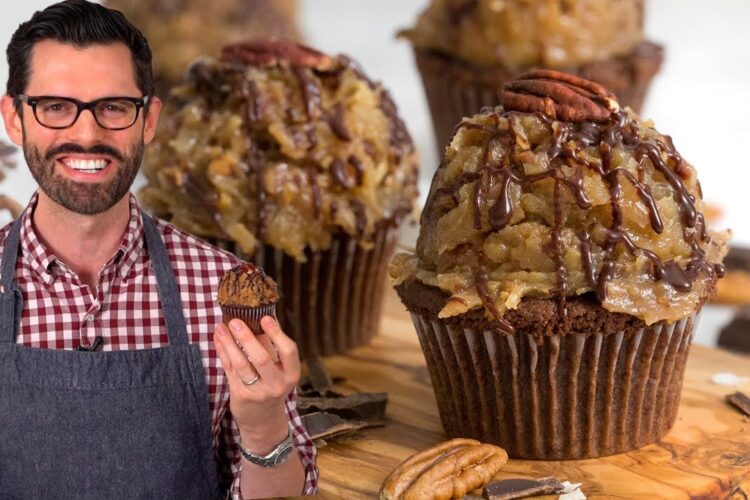 German Chocolate Cupcakes