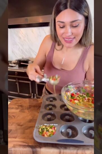 HIGH PROTEIN BREAKFAST MEAL PREP - VEGGIE FRITTATAS! (Low Carb, Gluten Free)