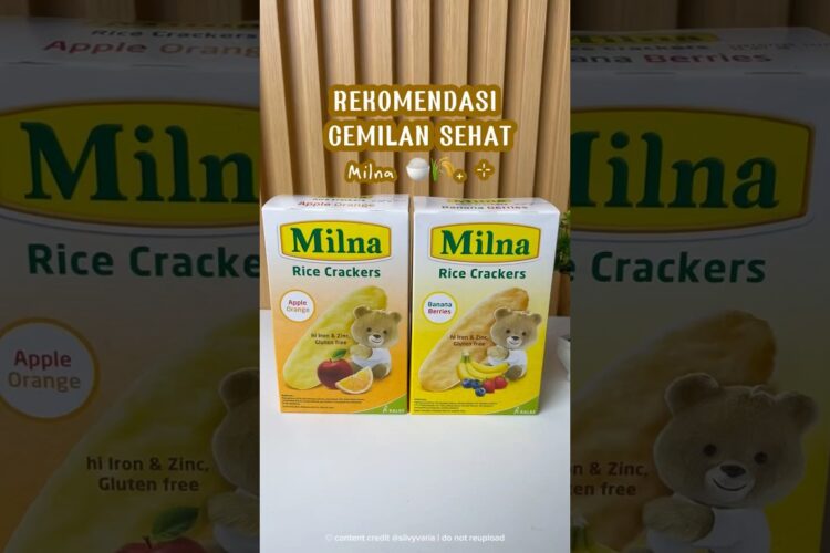 BISCUIT MILNA RICE CRACKER | SNACK MILNA CRACKERS CAMILAN BAYI