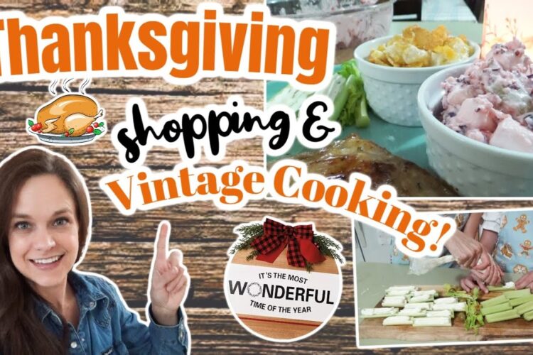 Thanksgiving Turkey Haul & Vintage Side Dishes! Vintage Recipes for the Holidays 2023
