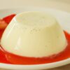 Vanilla Panna Cotta With Strawberry Sauce