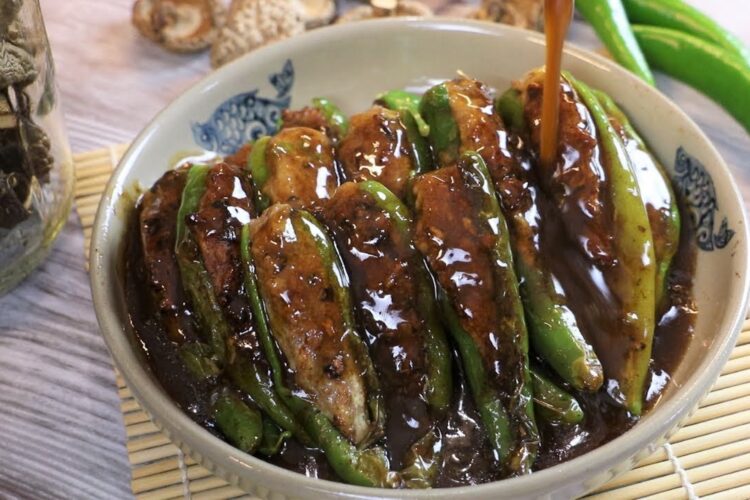 Stuffed Peppers Recipe - Hakka Style