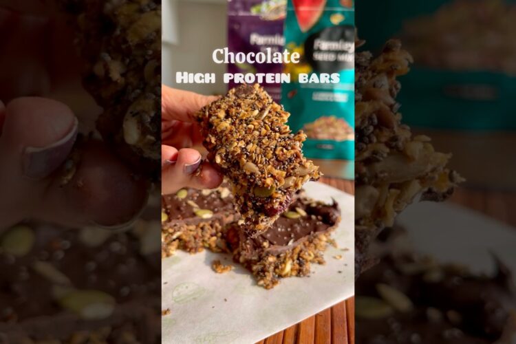 Chocolate high protein bars#shortsbeta #youtubeshorts #highproteinbars #chocolatebars #viralshorts