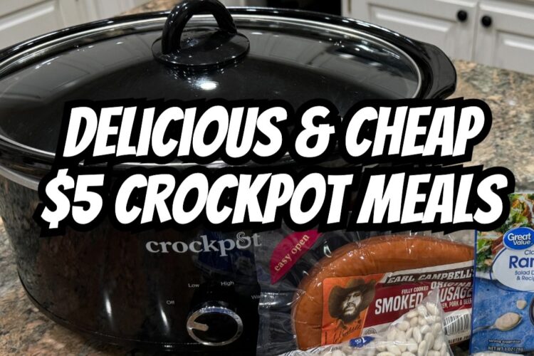 $5 Crockpot Dinners:  Easy & Delicious Extreme Budget Meals
