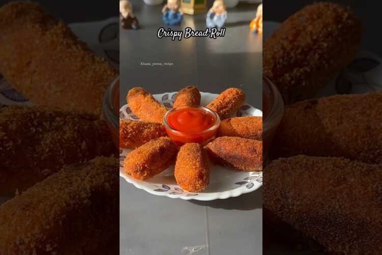 Recipe of crispy Bread Roll #shorts #viral #crunchy #snacks